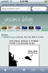 Jason's Blog on iPhone